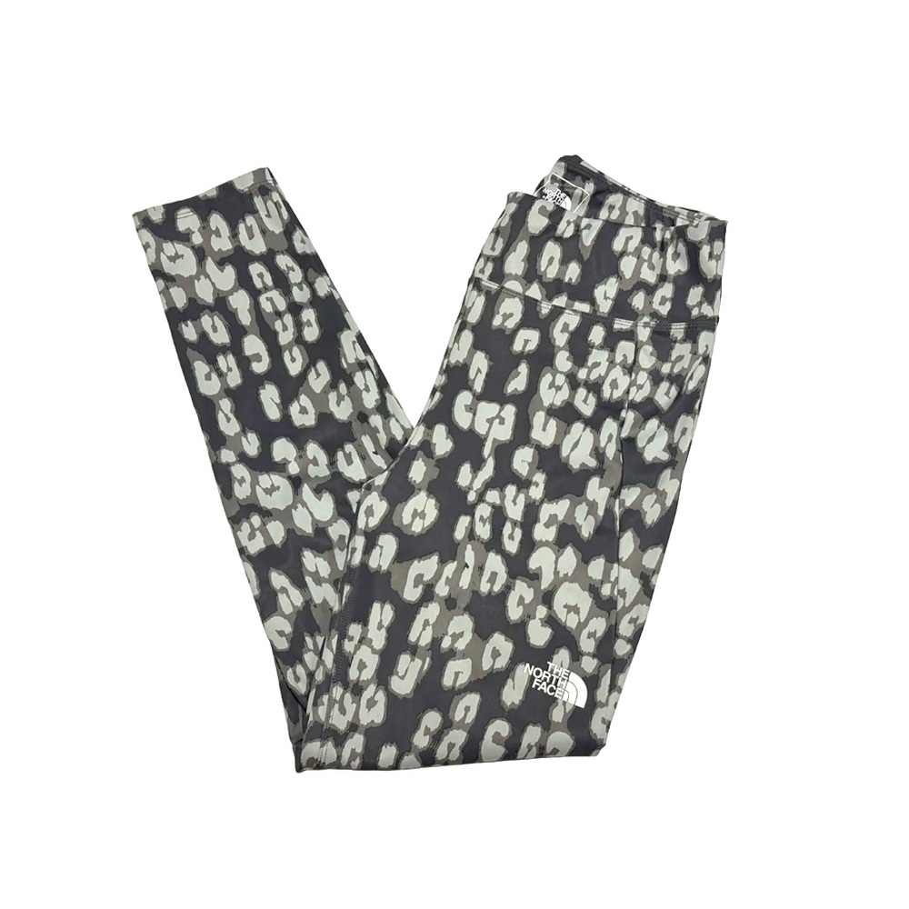 The North Face Teen Girls Size XL 18 Gray Leopard Activewear Leggings Never Worn - Picture 3 of 6